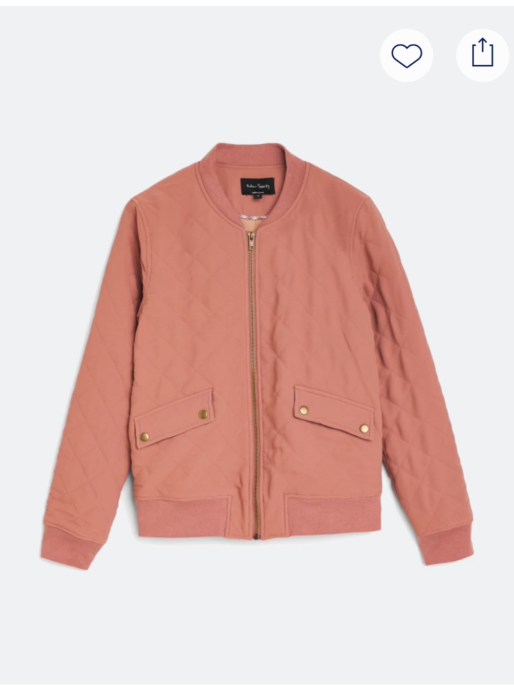 Eden Society Melodie Quilted Bomber Jacket